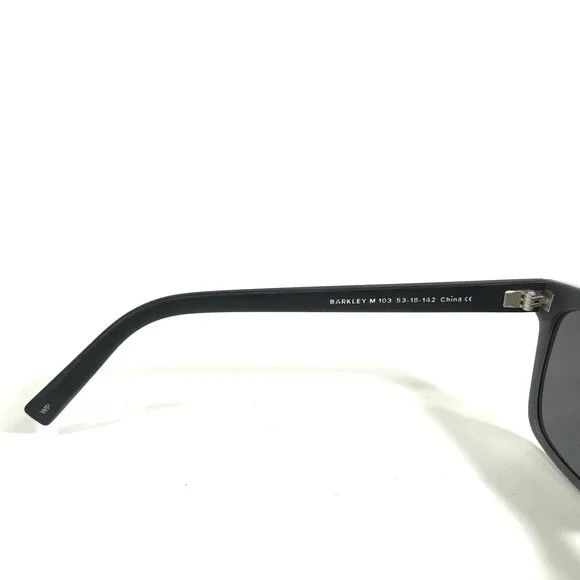 Warby Parker Sunglasses BARKLEY M 103 Matte Square Frames with Black Lenses